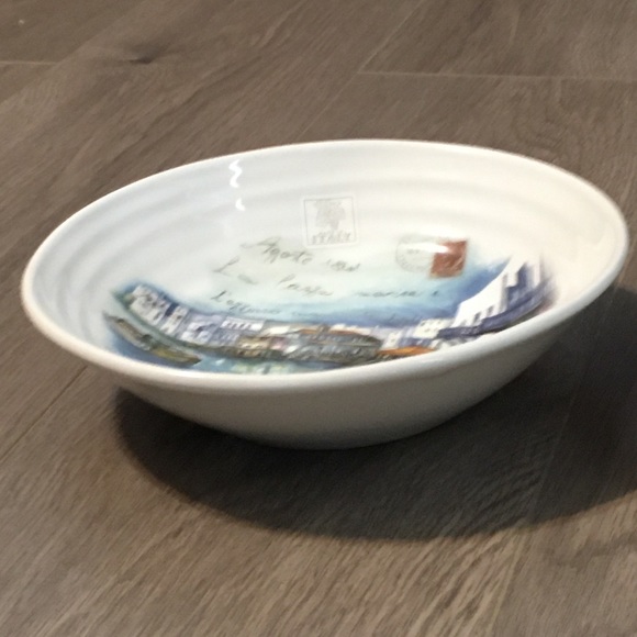 New Set 2 Ceramica Cuoro 9” Bowls Italian Scene - Picture 3 of 11